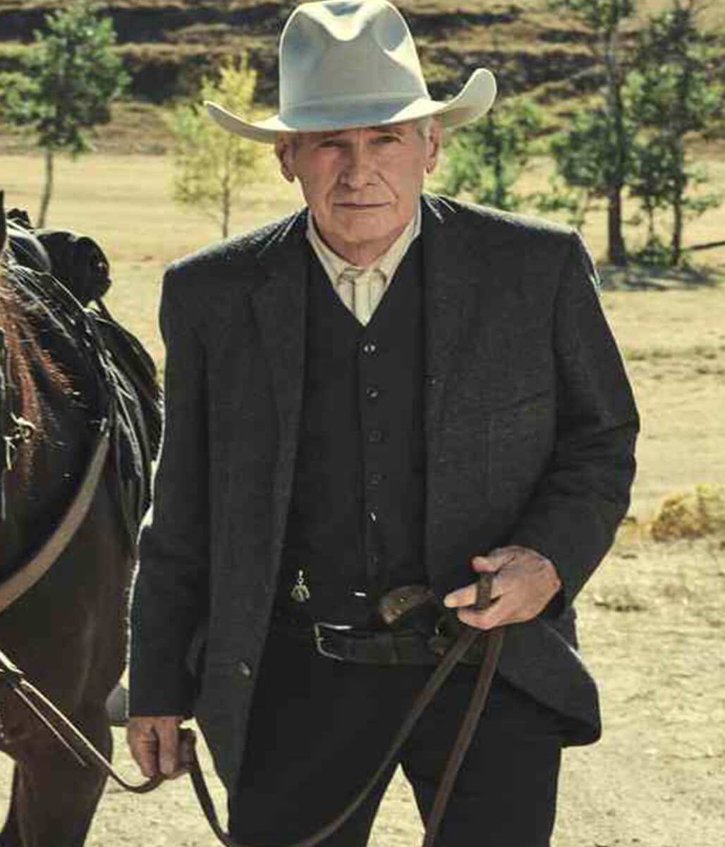 1923 Harrison Ford Gray Wool Blazer