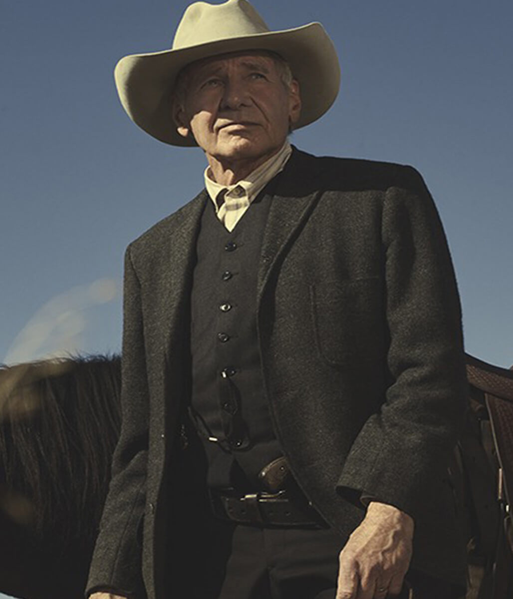 1923 Harrison Ford Gray Wool Blazer