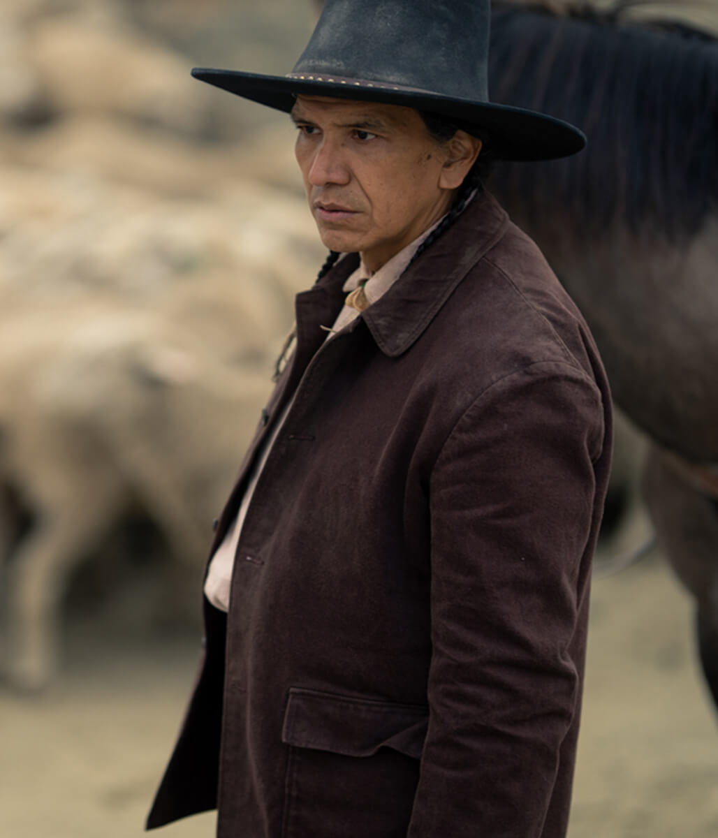 1923 Michael Greyeyes Cotton Brown Jacket