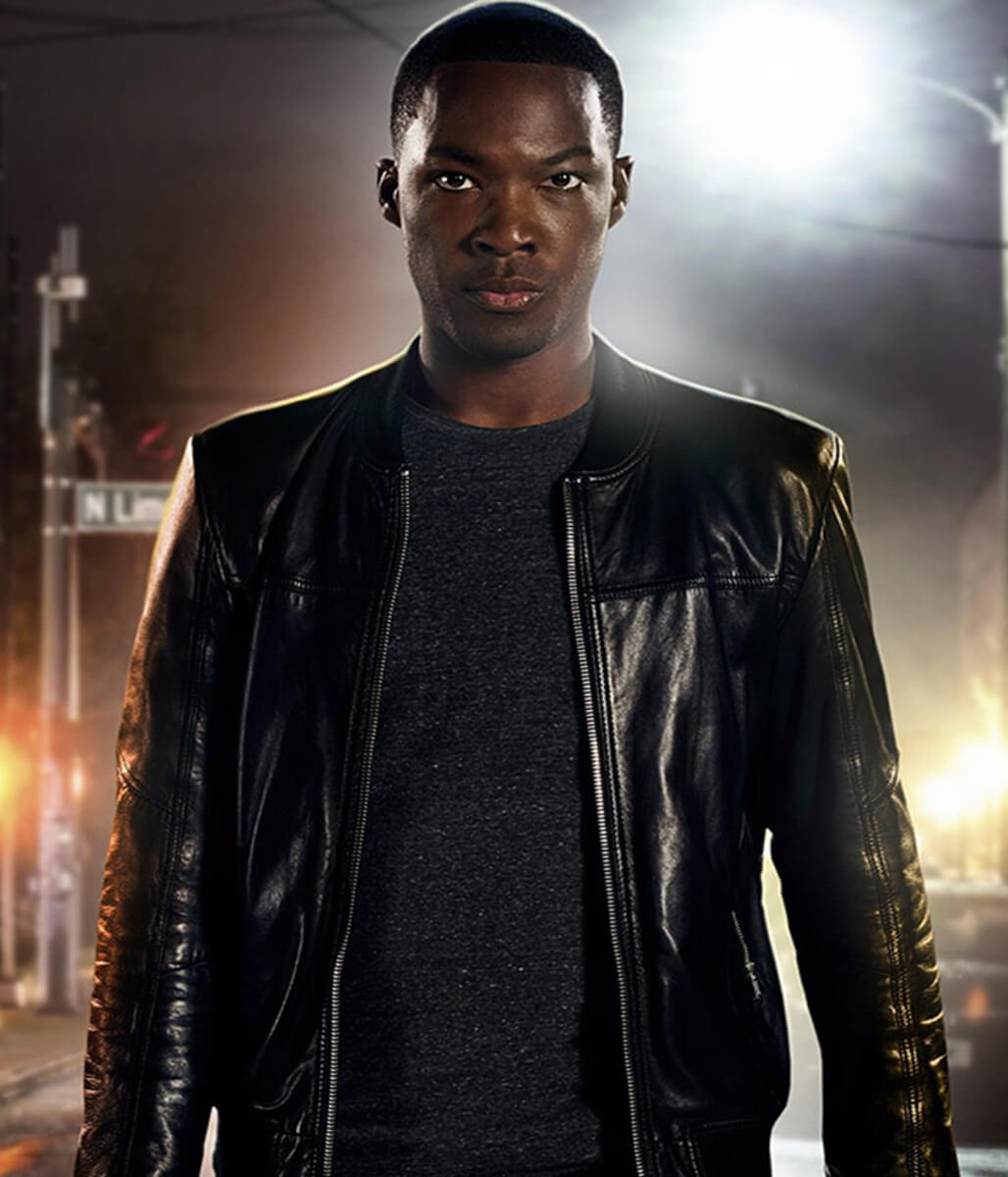 24 legacy Eric Carter Black Leather Jacket