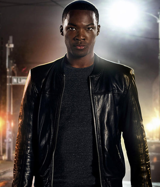 24 legacy Eric Carter Black Leather Jacket