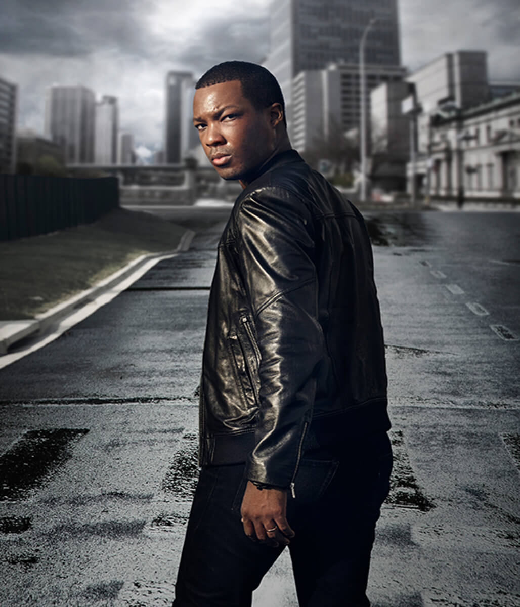 24 legacy Eric Carter Black Leather Jacket