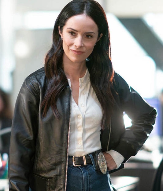 Amber Braeburn 9-1-1 Black Leather Jacket