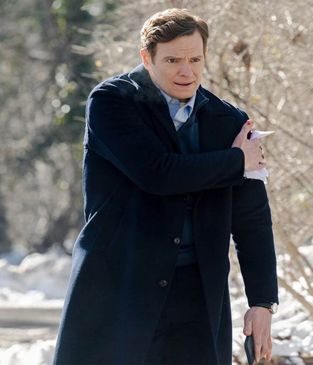 Bill Goodman CIA Season 01 Blue Wool Trench Coat