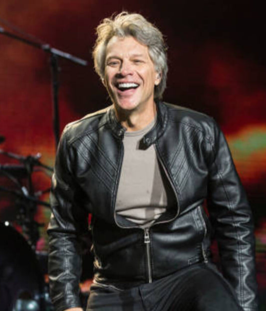 Bon Jovi Black Leather Jacket