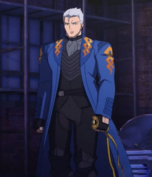 Devil May Cry S02 Vergil Blue Trench Coat
