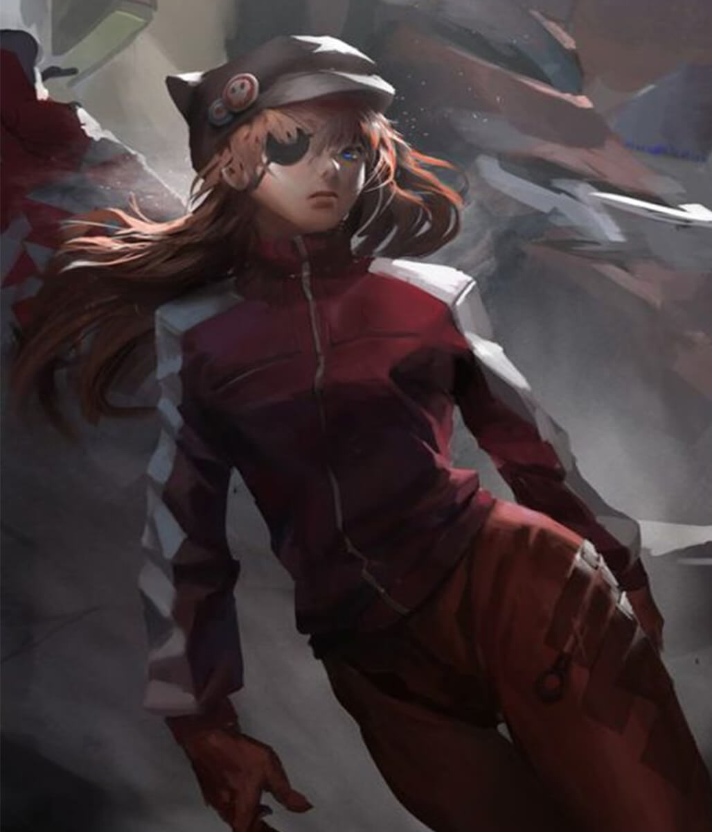 Evangelion Asuka Shikinami Langley Anime Jacket