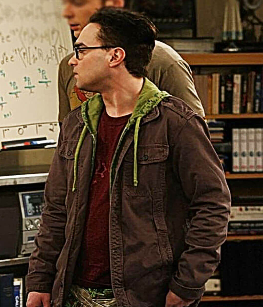Johnny Galecki Big Bang Theory S01 Brown Cargo Jacket