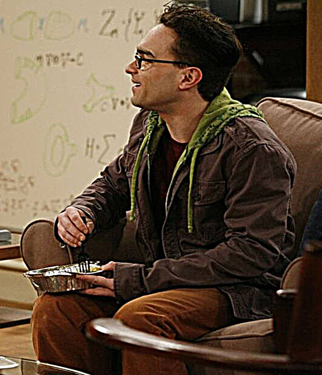 Johnny Galecki Big Bang Theory S01 Brown Cargo Jacket
