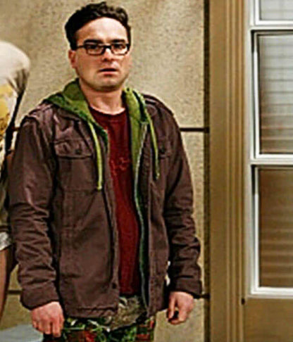 Johnny Galecki Big Bang Theory S01 Brown Cargo Jacket