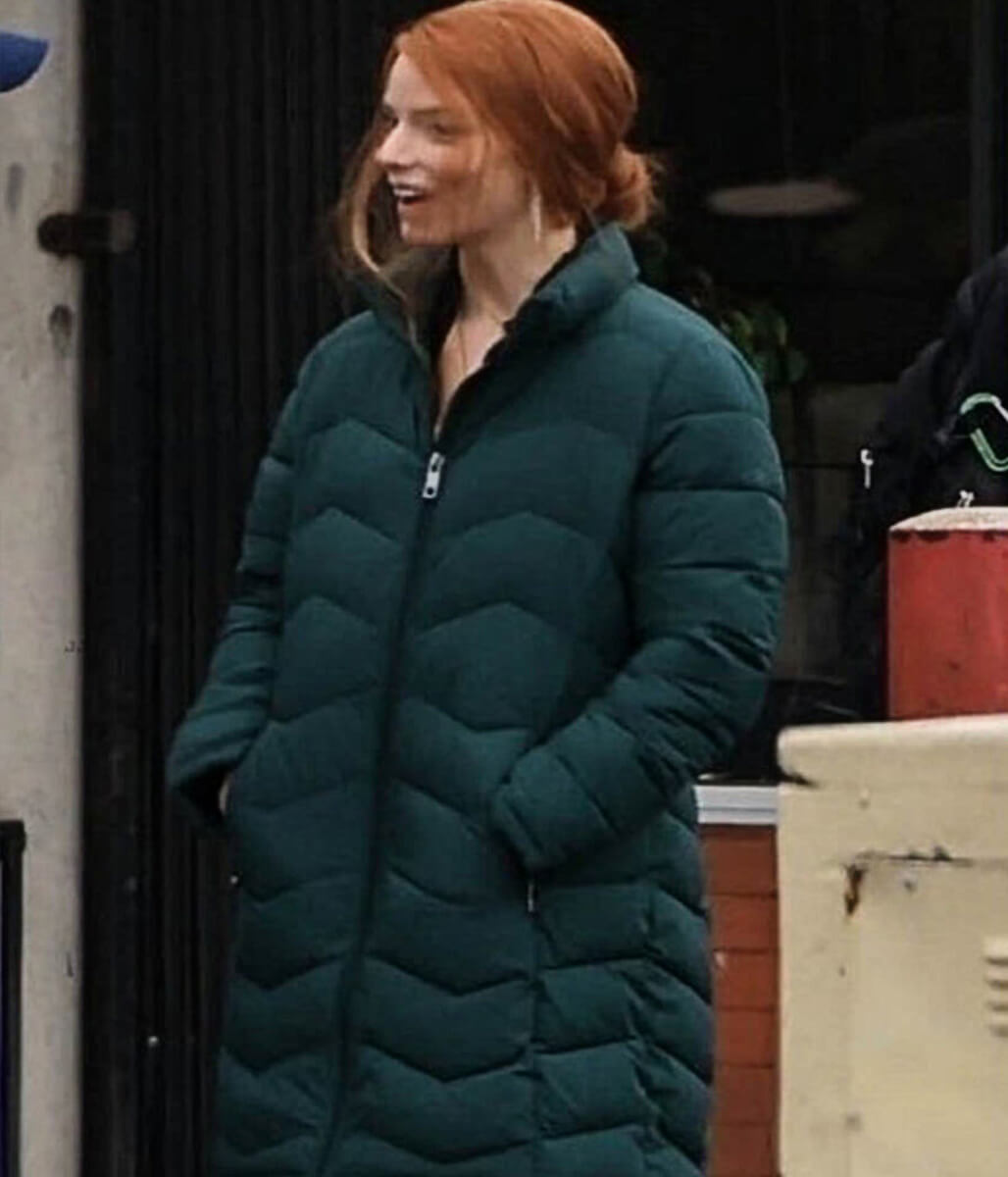 Lucky 2026 Anya Taylor-Joy Green Puffer Coat