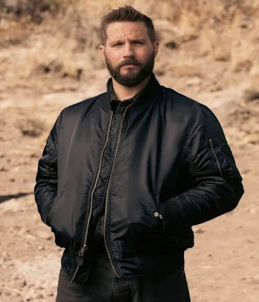 Marshals S1 Pete Calvin Black Bomber Jacket