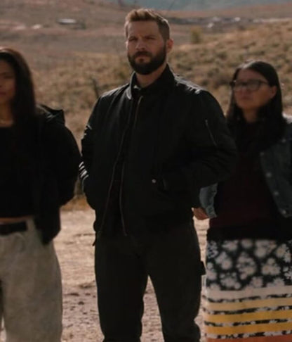 Marshals S1 Pete Calvin Black Bomber Jacket