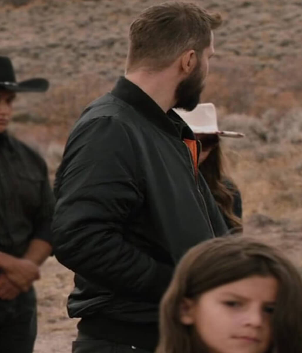Marshals S1 Pete Calvin Black Bomber Jacket
