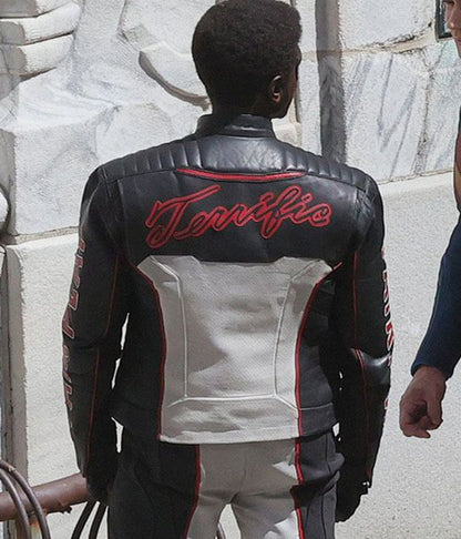 Mister Terrific Superman 2025 Edi Gathegi Leather Jacket