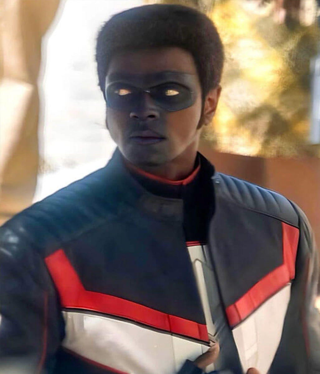 Mister Terrific Superman 2025 Edi Gathegi Leather Jacket