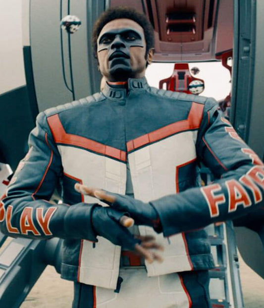Mister Terrific Superman 2025 Edi Gathegi Leather Jacket