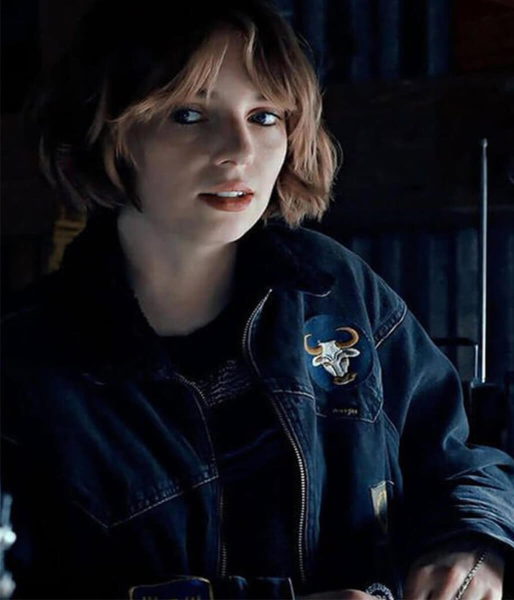 Stranger Things S4 Robin Buckley Black Denim Jacket