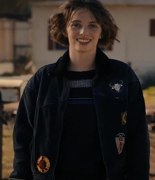 Stranger Things S4 Robin Buckley Black Denim Jacket