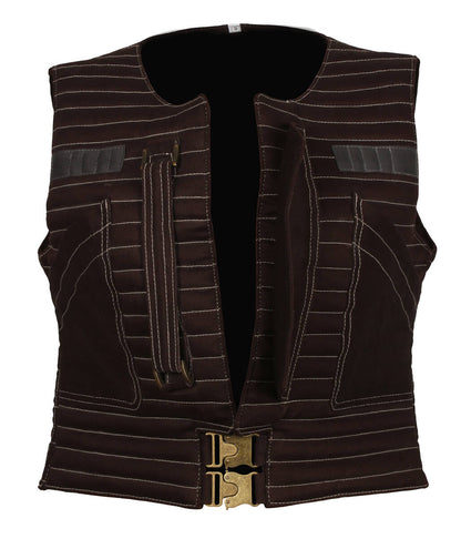 Women Sci-Fi Tactical Two-Piece Brown and Gray Vest and Jacket