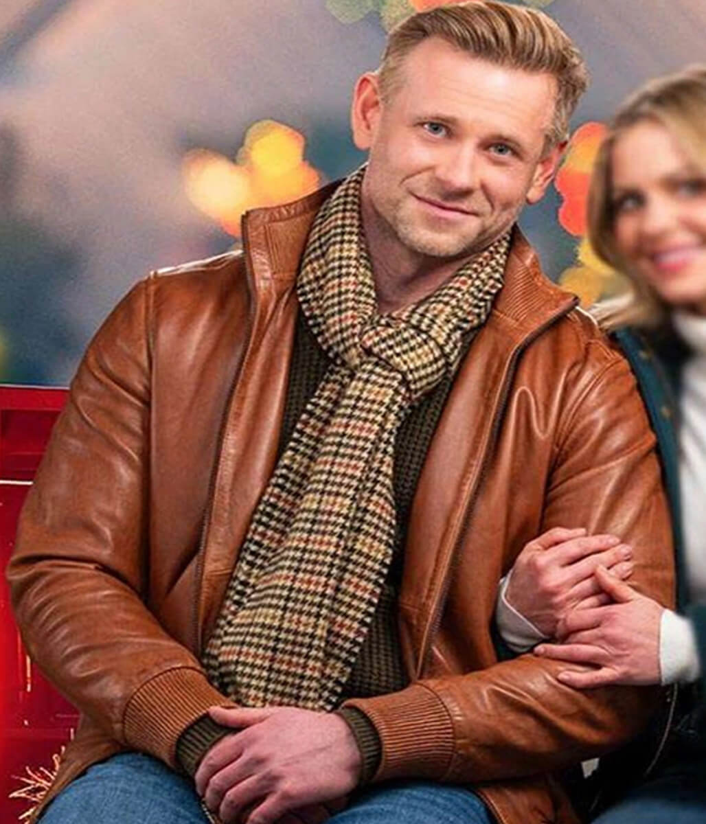 A Christmas Less Traveled Eric Johnson Leather Jacket