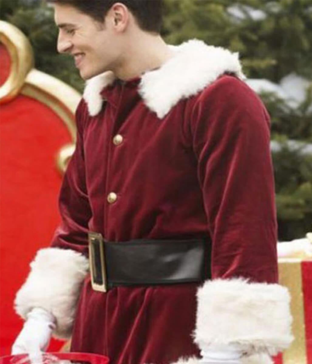 A Cinderella Story Christmas Wish Gregg Sulkin Red Velvet Jacket
