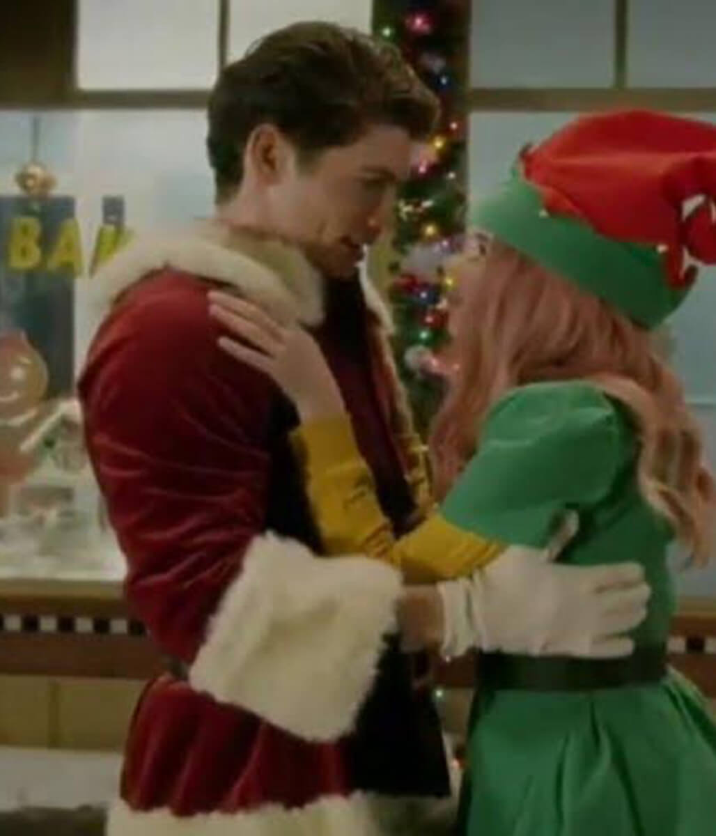 A Cinderella Story Christmas Wish Gregg Sulkin Red Velvet Jacket