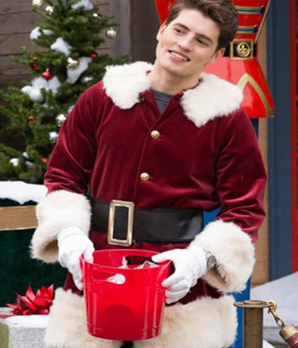 A Cinderella Story Christmas Wish Gregg Sulkin Red Velvet Jacket