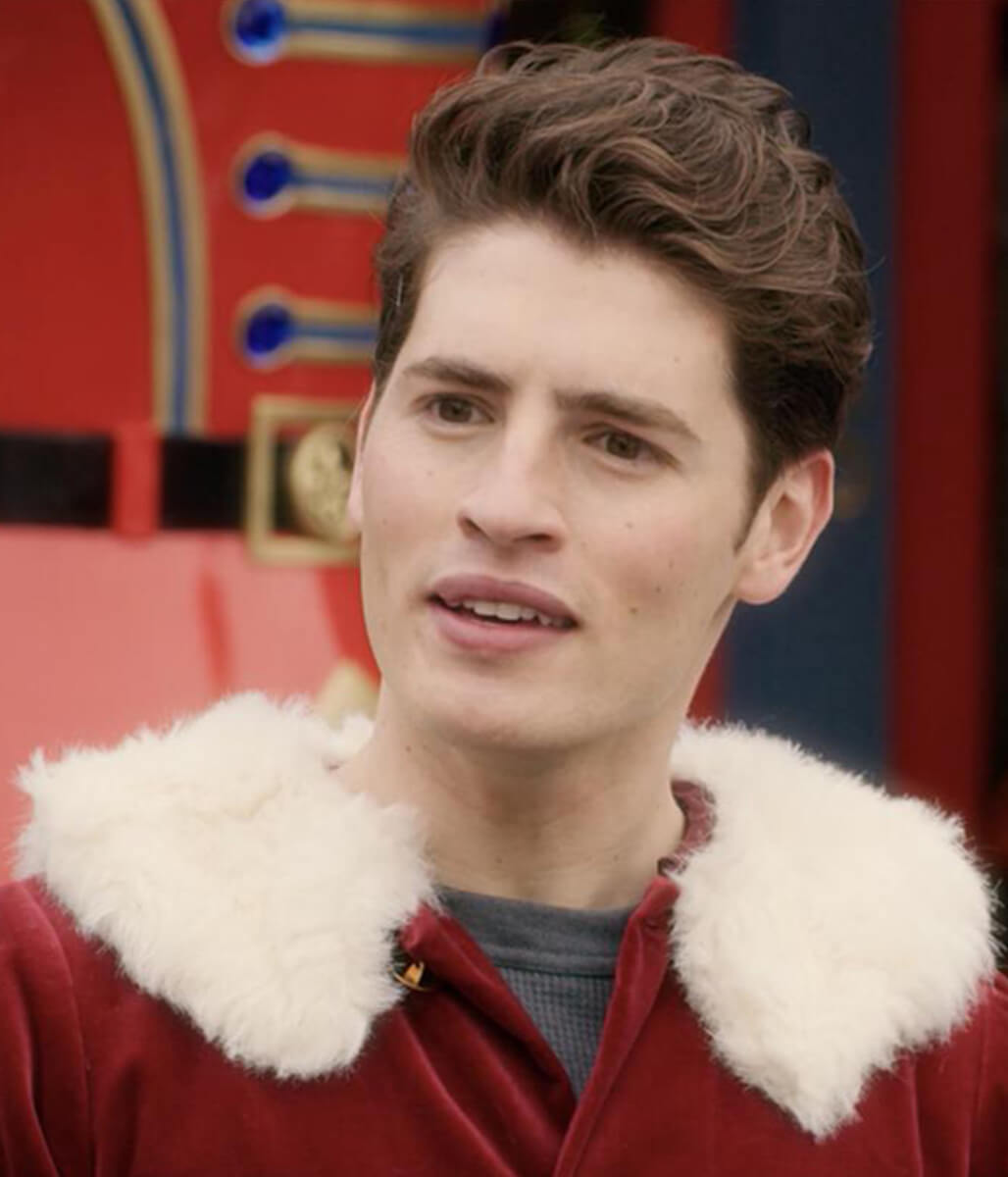 A Cinderella Story Christmas Wish Gregg Sulkin Red Velvet Jacket