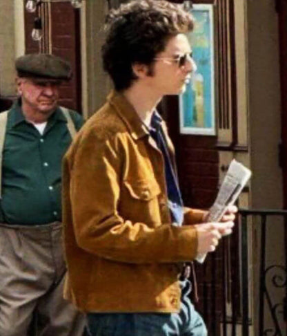 A Complete Unknown 2025 Timothee Chalamet Suede Jacket