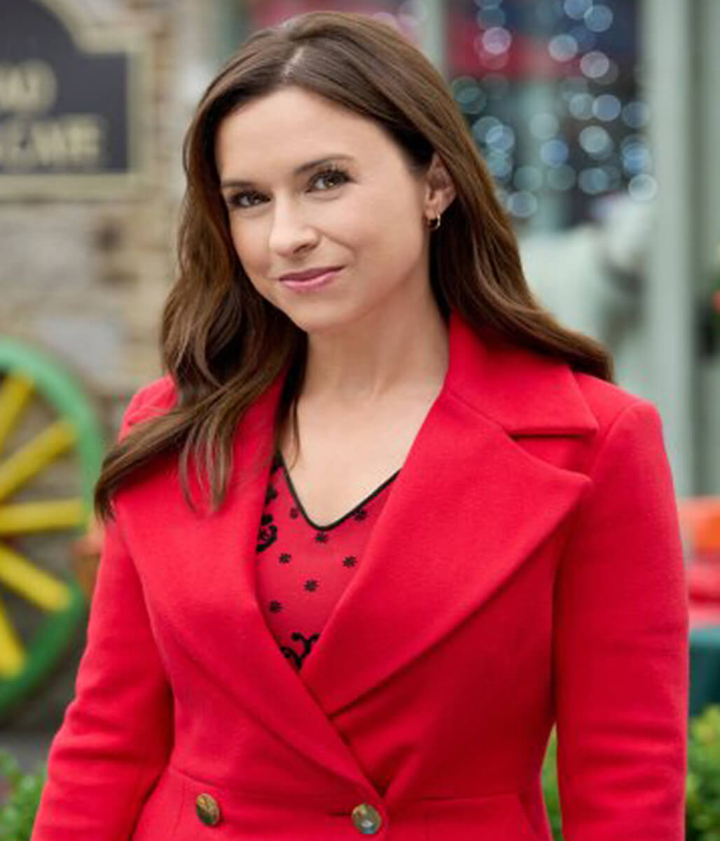 A Merry Scottish Christmas Lacey Chabert Wool Coat