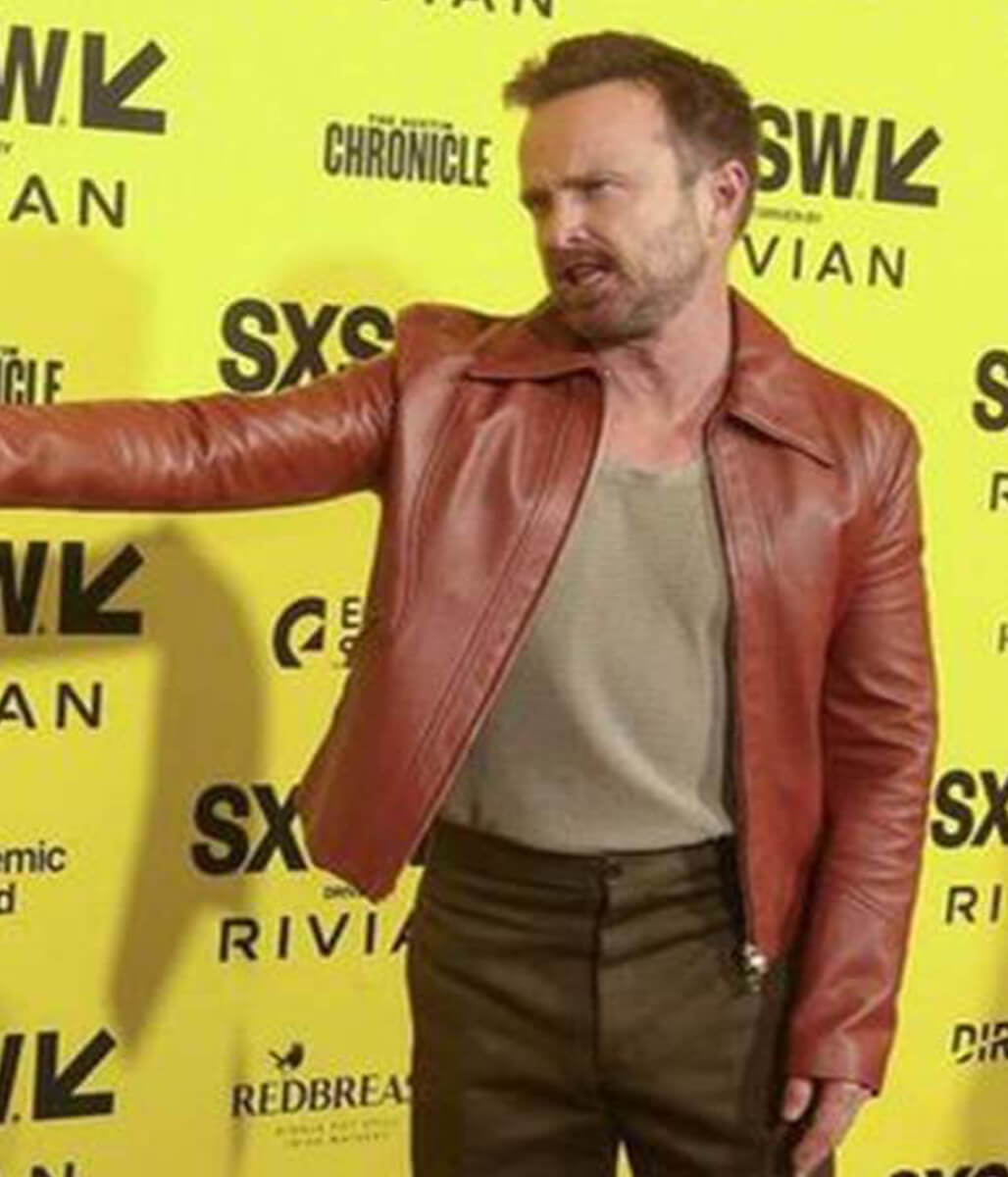 Aaron Paul Ash 2025 Brion Brown Leather Jacket