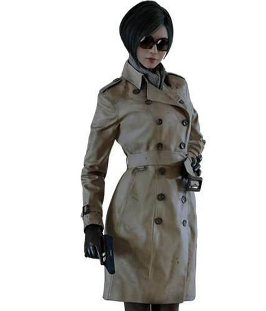 Ada Wong Resident Evil 2 Brown Trench Coat