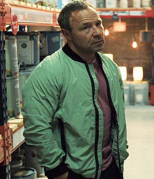 Adolescence 2025 Stephen Graham Green Bomber Jacket