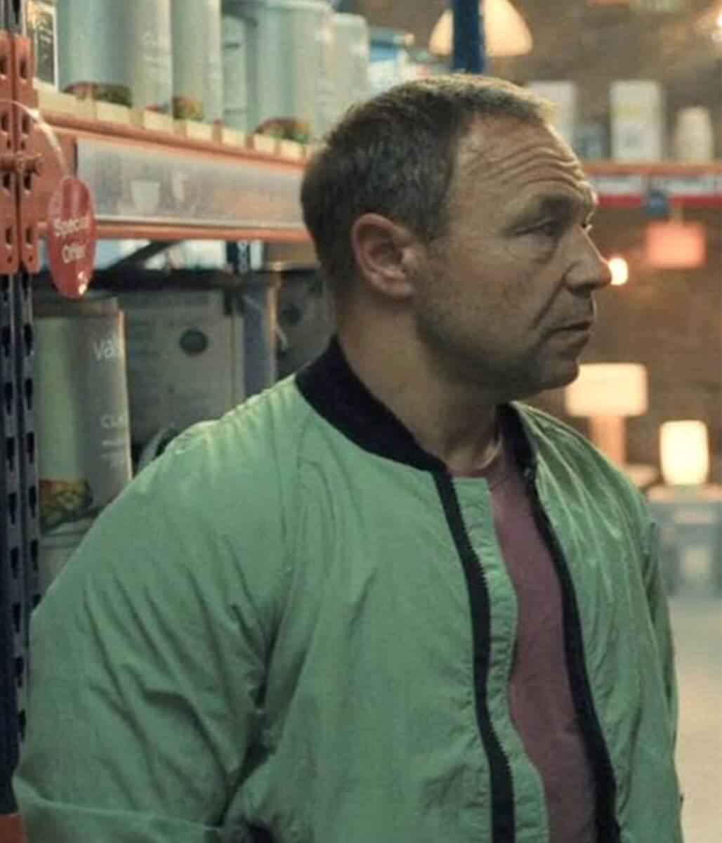 Adolescence 2025 Stephen Graham Green Bomber Jacket