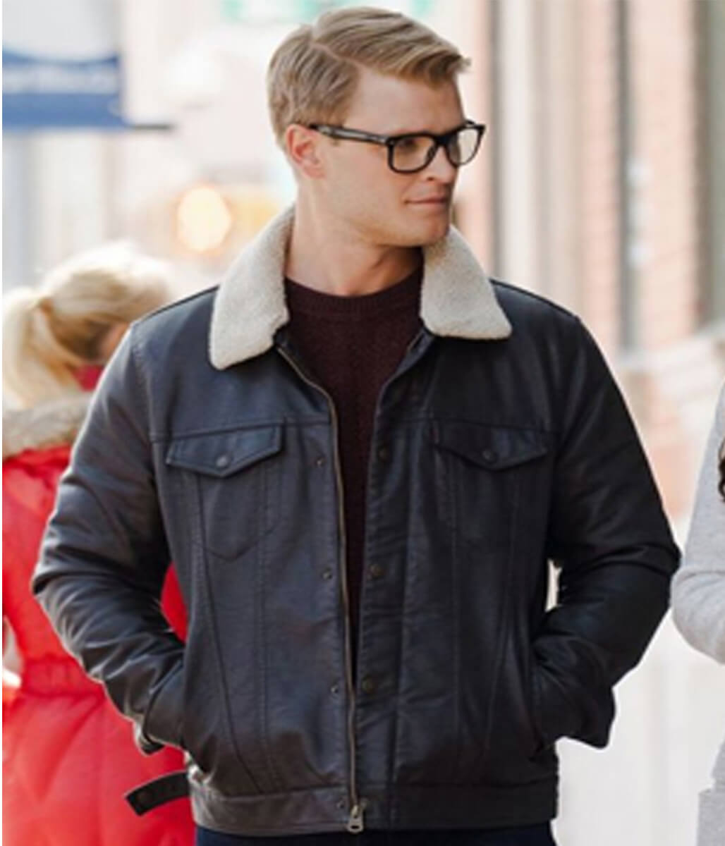 Adrian Spencer Dashing Home for Christmas Leather Jacket