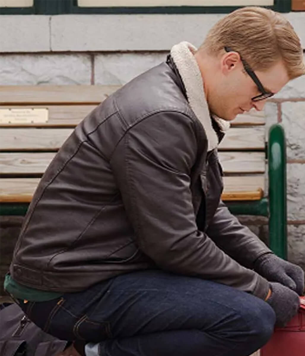 Adrian Spencer Dashing Home for Christmas Leather Jacket