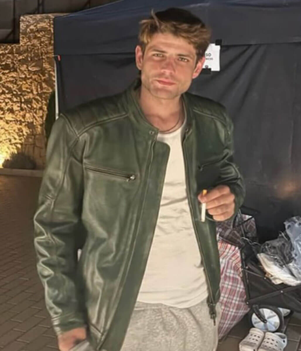 Alberto Olmo Bad Influence 2025 Green Leather Jacket