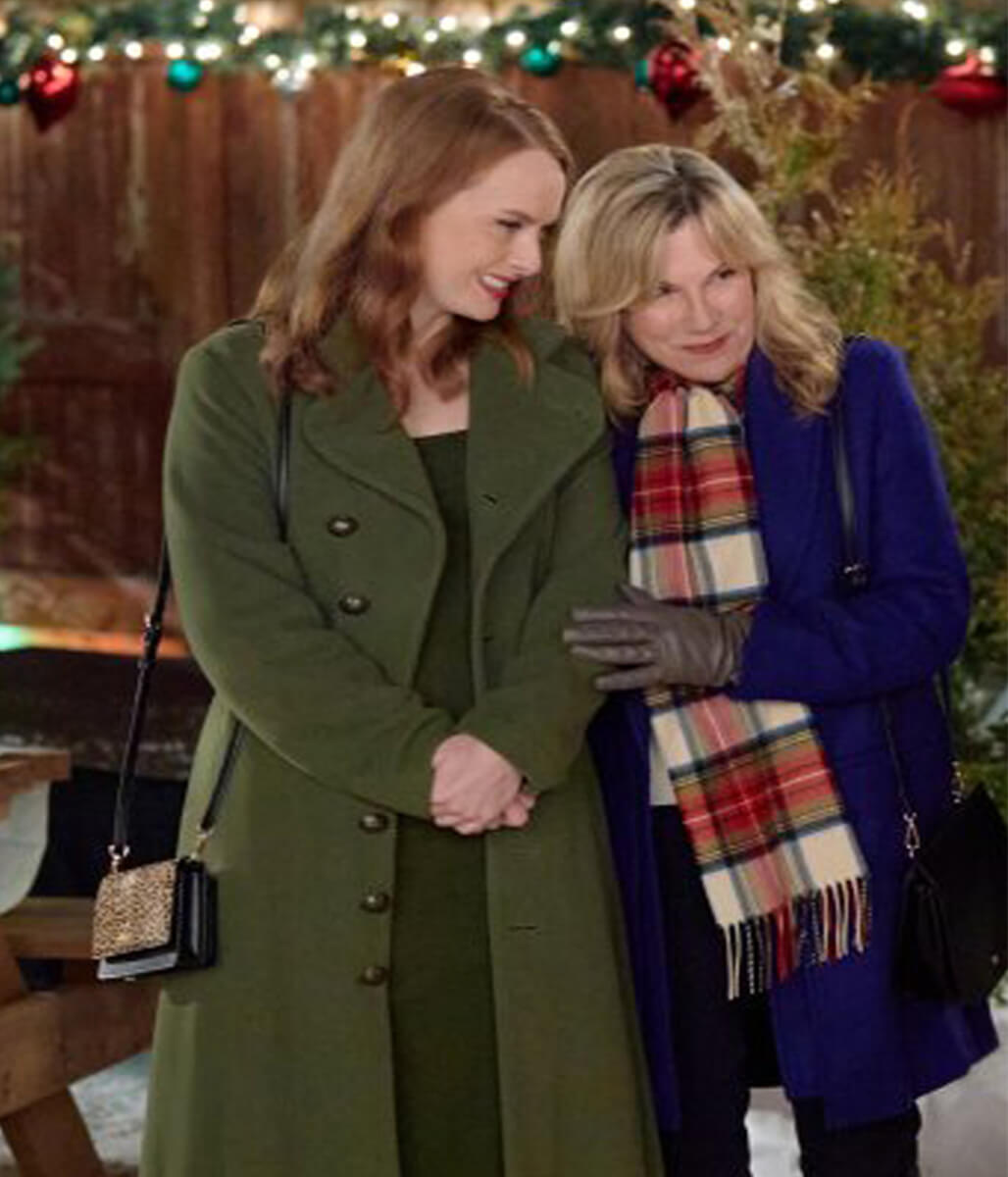 Alex Paxton-Beesley Our Christmas Mural Green Wool Coat