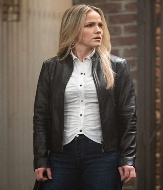 Alexa Havins General Hospital Black Leather Jacket