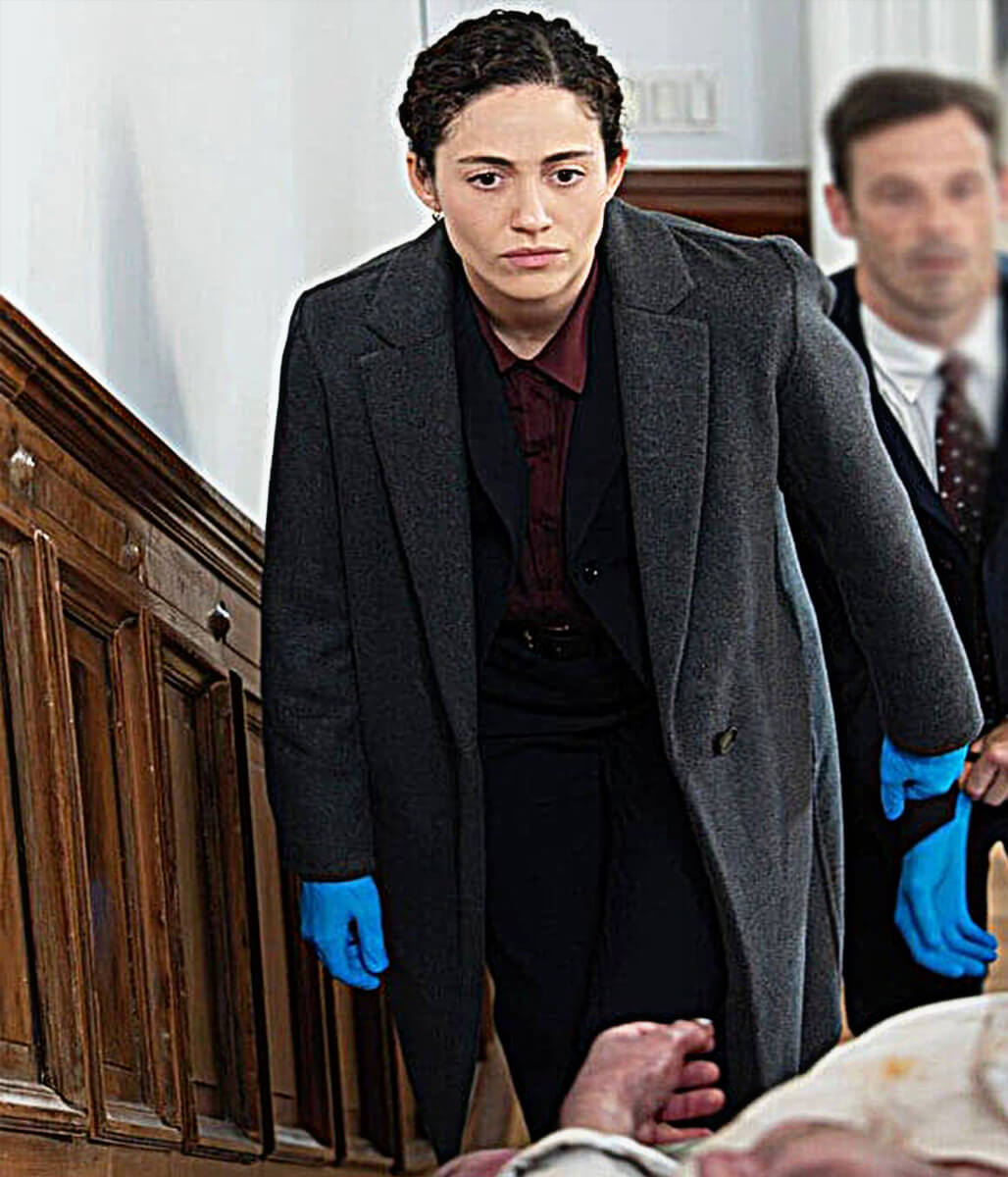 Alice Black Furious S01 Grey Wool Coat