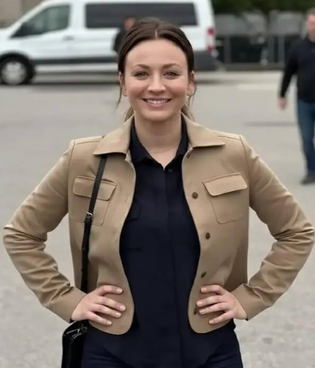 Alice Monroe Vanished 2026 Kaley Cuoco Wool Jacket