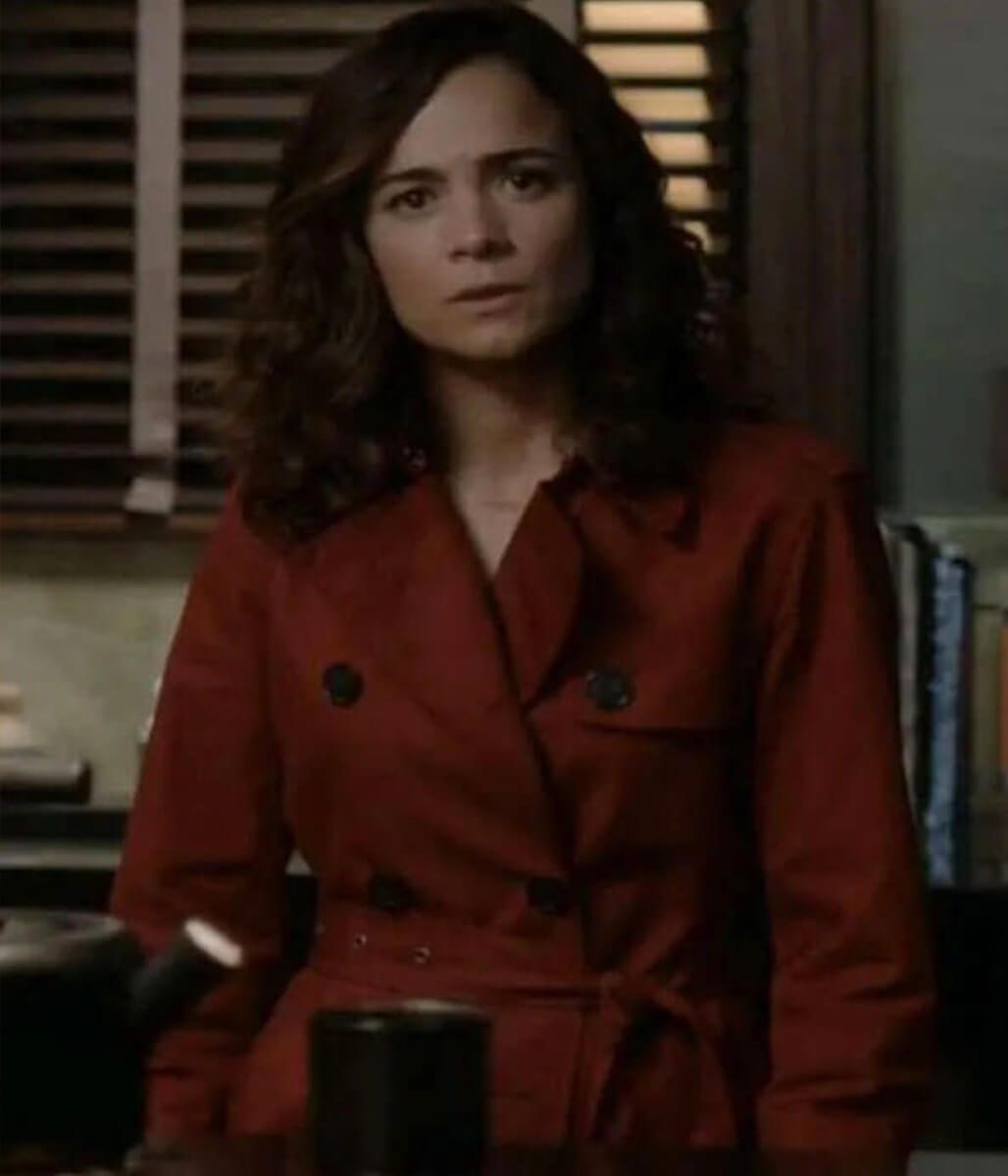 Amanda Lucas Dark Matter S01 Red Wool Coat