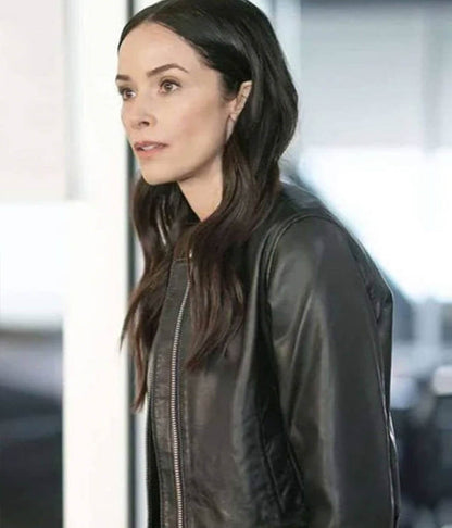 Amber Braeburn 9-1-1 Black Leather Jacket