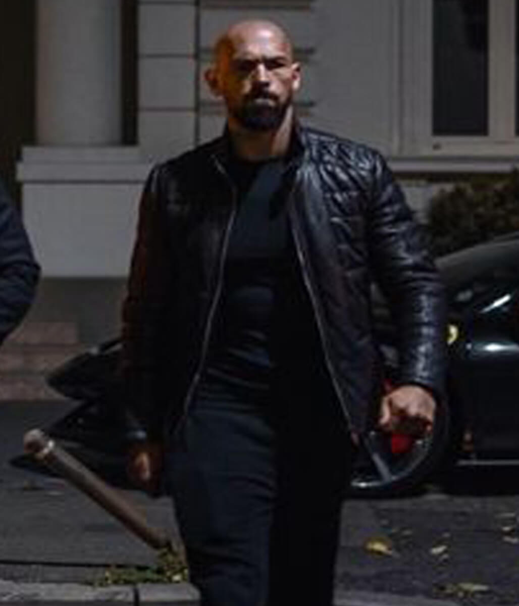 Andrew Tate Biker Black Puffer Style Leather Jacket