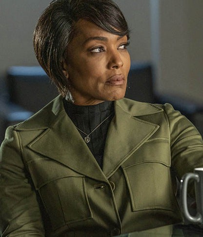Angela Bassett 9-1-1 Green Cotton Jacket