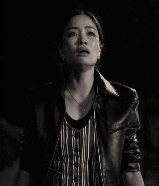 Anna Sawai Monarch: Legacy of Monsters Black Leather Jacket