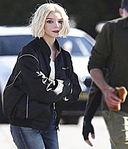 Anna Taylor Joy Lucky S01 Black Windbreaker Jacket