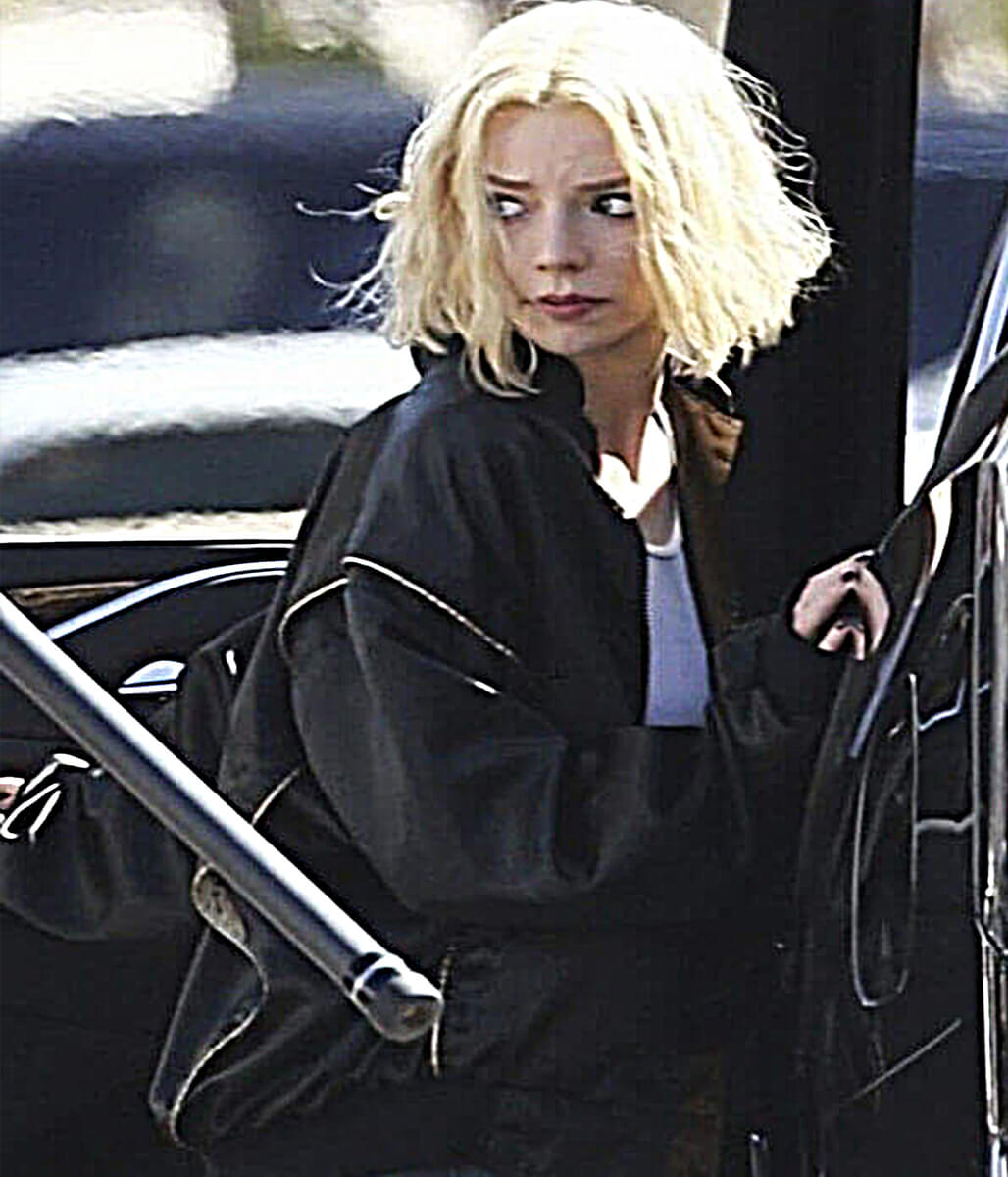 Anna Taylor Joy Lucky S01 Black Windbreaker Jacket