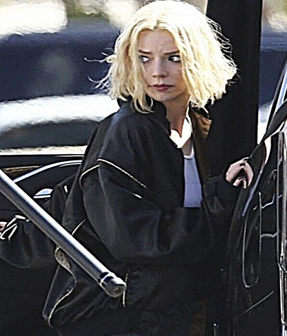Anna Taylor Joy Lucky S01 Black Windbreaker Jacket